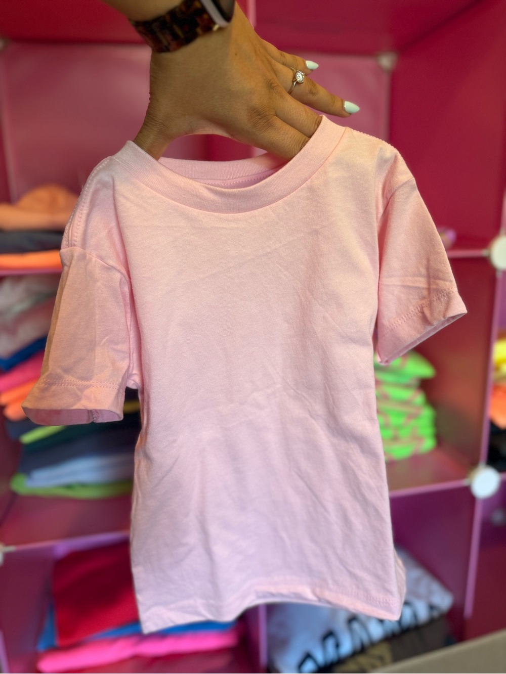 Bella Canvas Light Pink Kids Short Sleeve Tee